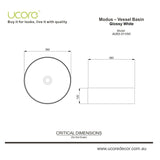 Modus - Vessel Basin 360mm