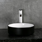 Modus - Vessel Basin 360mm, Matte Black & White