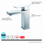 Cubic - Single Handle Basin Mixer