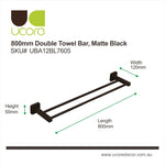 Maxim - Double Towel Rail 80cm