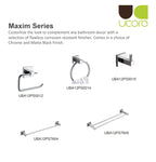 Maxim - Double Towel Rail 80cm