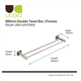 Maxim - Double Towel Rail 80cm