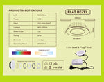 Wifi RGBW LED Downlight (90mm cut out)